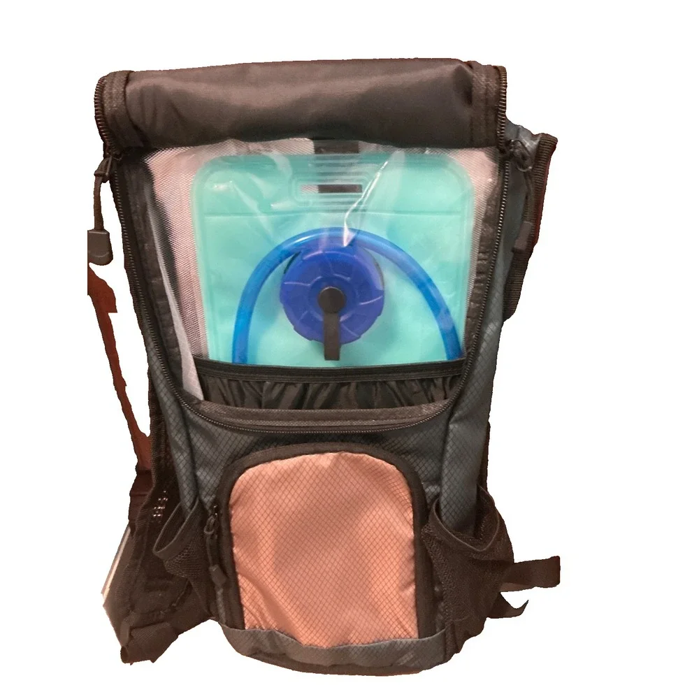 NWT Pacific Coast Trail Camping - 2 Liter Hydration Backpack Green & Brown - NEW